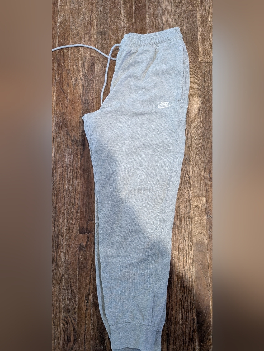 Nike Light Gray Mens  Cotton Joggers Size Medium